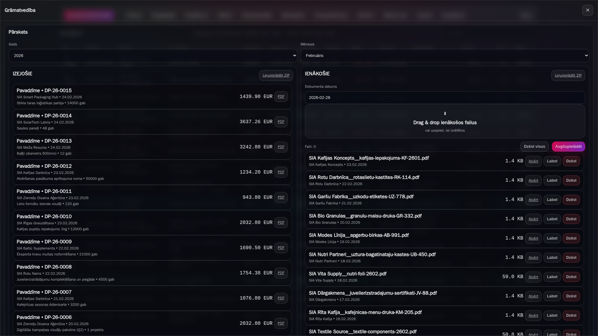 Grāmatvedība modal